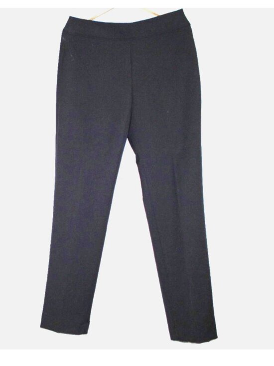 Liz Claiborne Classic Side Zip Black Pants Sz 6 Straight Leg Mid Rise - Picture 1 of 5